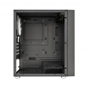 FSP CST130 Basic táp nélküli ablakos MicroATX ház fekete